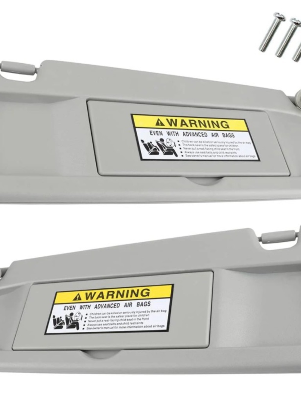 Sun Visors Gray Compatible with Honda Civic 2006-2011 Left and Right Side